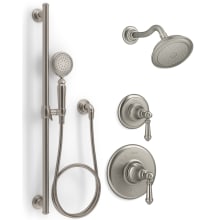 Artifacts Pressure Balanced Shower System with Shower Head, Hand Shower, Valve Trim, and Shower Arm