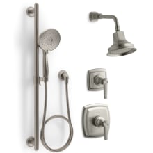 Margaux Pressure Balanced Shower System with Shower Head, Hand Shower, Valve Trim, and Shower Arm