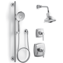 Margaux Pressure Balanced Shower System with Shower Head, Hand Shower, Valve Trim, and Shower Arm