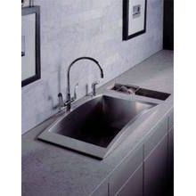 Swerve 33" Single Basin Top-Mount 14-Gauge Stainless Steel Kitchen Sink with SilentShield