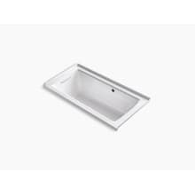 Archer 60" Three Wall Alcove Acrylic Air Tub with Left Drain and Overflow - Comfort Depth Design and Bask Heated Surface Technology