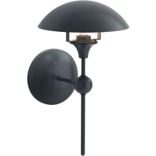 Vorleigh 15" Tall 1 Light Adjustable Dome Wall Sconce