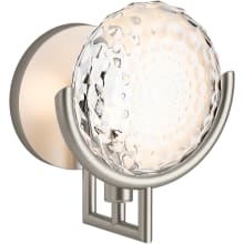 Arendela 8" Tall Wall Sconce with Briolette Faceted Glass