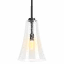 Simplice 10" Wide Mini Pendant with Seedy Glass Shade