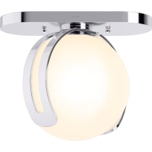 Kraga 14" Wide Semi-Flush Globe Ceiling Fixture