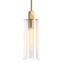 Crue 5" Wide Mini Pendant with Clear Glass Shade