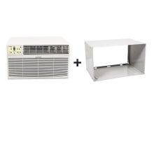 8000 BTU 115V Through the Wall Air Conditioner with 4200 BTU Heater with Remote and Sleeve