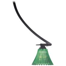 3-1/4" Wide Pressed Glass Shade in Green for the Series 1 GK LIGHTRAIL® Series