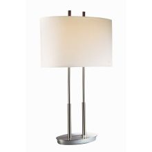 2 Light 28" Tall Table Lamp with LED Bulbs Included