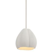 Sima 1 Light 12" Wide Pendant with Natural Cement Tulip Bell Shade