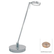 1 Light LED Desk Lamp in Chrome from the George's Reading Room-Puck Collection