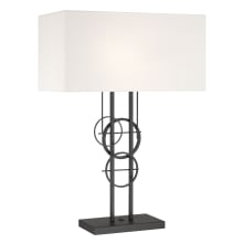Tempo 2 Light 28" Tall Buffet Table Lamp with LED Bulbs Included
