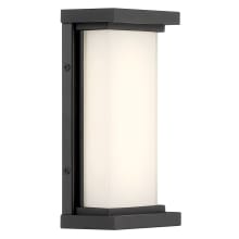 Caption 10" Tall LED Wall Sconce with Aquarium Glass Shade