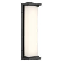 Caption 16" Tall LED Wall Sconce with Aquarium Glass Shade