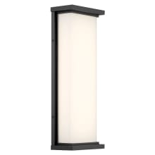Caption 20" Tall LED Wall Sconce with Aquarium Glass Shade
