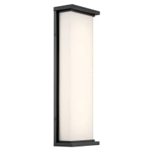 Caption 24" Tall LED Wall Sconce with Aquarium Glass Shade