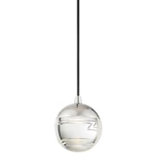 Hail 4" Wide LED Mini Pendant with Clear Glass