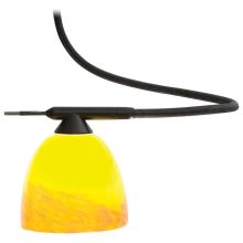 3" Wide Hand Blown Glass Shade in Yellow w/ Red for the Series 1 GK LIGHTRAIL® Series