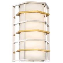 Levels Single Light 13" High Integrated LED Wall Sconce with Mixed Metal Shade