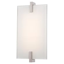 Hooked Single Light 6" Wide Integrated LED Bathroom Sconce with Frosted Glass Diffuser - ADA Compliant
