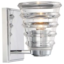 Arctic Single Light 5" Wide Bathroom Sconce with Clear Glass Shades
