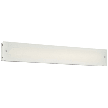 Button Single Light 35" Wide Integrated LED Bath Bar with Frosted Glass Diffuser