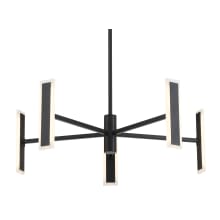 Edge 5 Light 29" Wide LED Abstract Chandelier