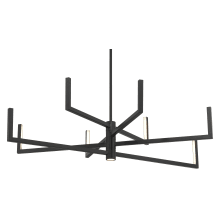 Articular 8 Light 36" Wide LED Abstract Chandelier