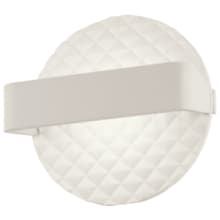 Quilted 6-3/4" Tall Integrated LED Wall Sconce with Rectangular Shade - ADA Compliant