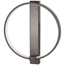 Bypass 12" Tall Integrated LED Wall Sconce with Round Acrylic Shade - ADA Compliant