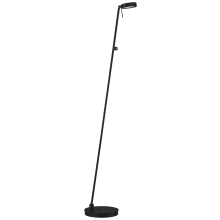 George's Reading Room 50" Tall LED Torchiere Floor Lamp with Drum Head