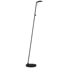 George's Reading Room 50" Tall LED Torchiere Floor Lamp with Rectangular Head