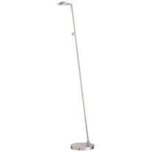 1 Light LED Floor Lamp in Brushed Nickel from the George's Reading Room-Jelly Bean Collection