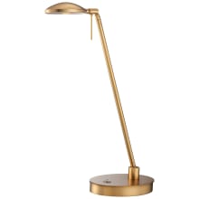 George's Reading Room 19" Tall LED Torchiere Table Lamp with Round Head