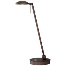 1 Light LED Swing Arm Desk Lamp with Copper Bronze Patina Finish