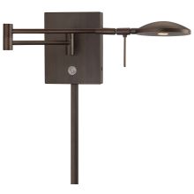 1 Light 6.25" Height ADA Compliant LED Plug In Wall Sconce in Copper Bronze Patina with Dome Shade from the George's Reading Room Collection
