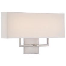 LED 17" Wide ADA Wall Sconce with Rectangular Shade from the On the Square Collection