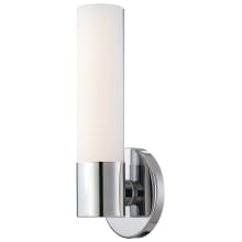 Saber Single Light 4-3/4" Wide Bathroom Sconce with Etched Opal Shade