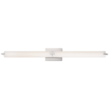 Tube 40" Wide 40w Integrated LED Bath Bar with Etched Opal Glass