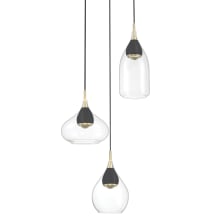 Arabesque 14" Wide LED Multi Light Pendant