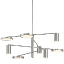 Swivel 36" Wide LED Abstract Chandelier