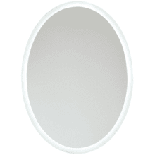 31-1/2" x 23-5/8" Oval Flat Frameless ADA LED Vanity Mirror