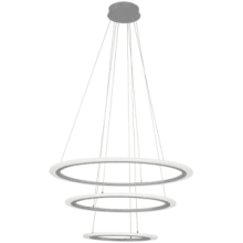 Discovery 32" Wide Integrated LED Ring Chandelier with Acrylic Shades