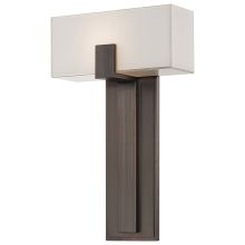 1 Light 16.5" Tall ADA Wall Sconce with Rectangular Shade from the On the Square Collection