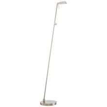 1 Light LED Floor Lamp in Brushed Nickel from the George's Reading Room-Bivouac Collection