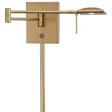 1 Light 6.25" Height LED Plug In Wall Sconce in Honey Gold from the George's Reading Room Collection