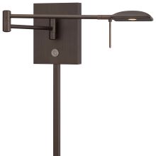 1 Light 6.25" Height LED Plug In Wall Sconce in Copper Bronze Patina from the George's Reading Room Collection