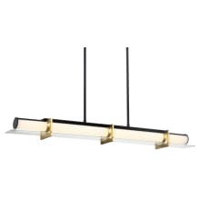 Midnight Gold 40" Wide LED Linear Chandelier