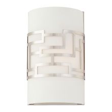 1 Light ADA Compliant Flush Mount Wall Sconce from the Alecia's Necklace Collection