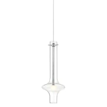 Bottleneck 7" Wide Integrated LED Mini Pendant with Clear Glass Shade